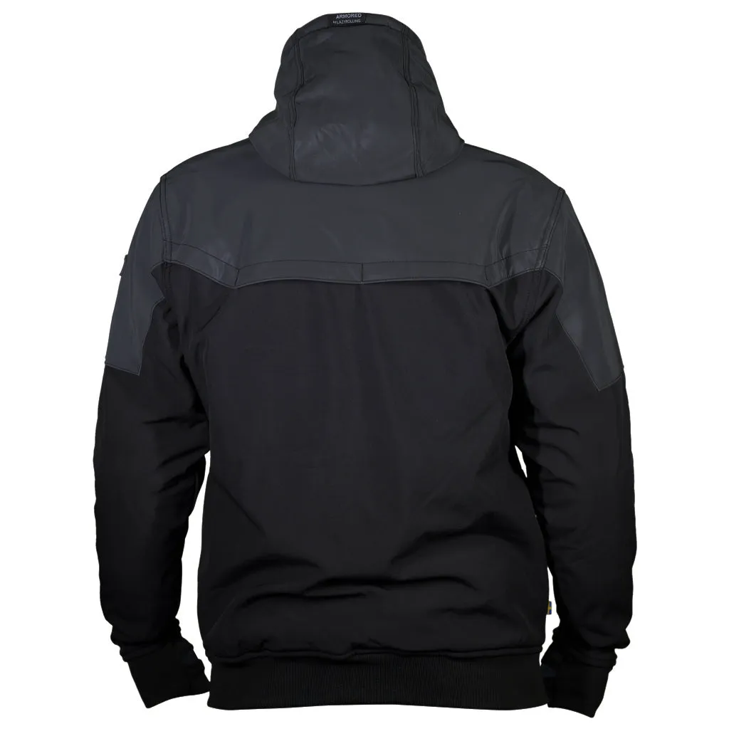 ARMORED BLACK ON BLACK REFLECTIVE JACKET