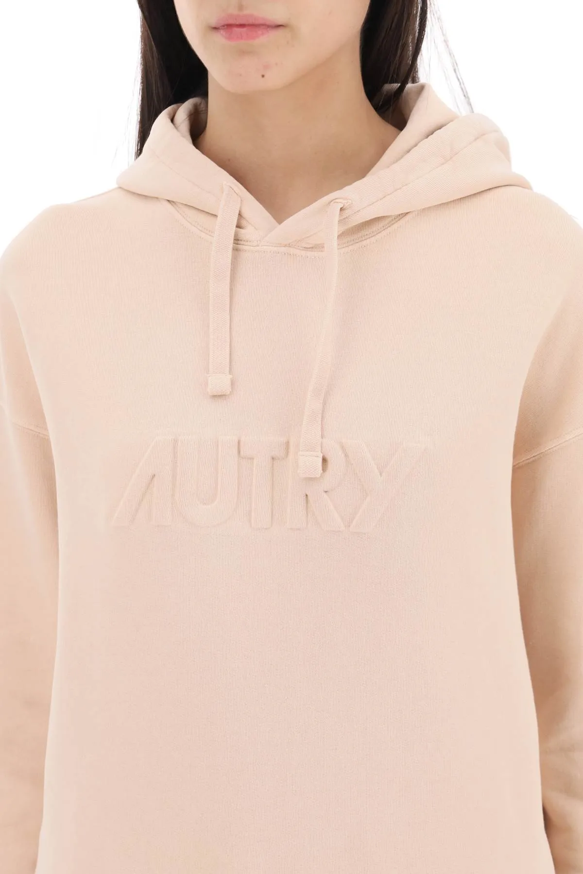 AUTRY embossed logo hoodie