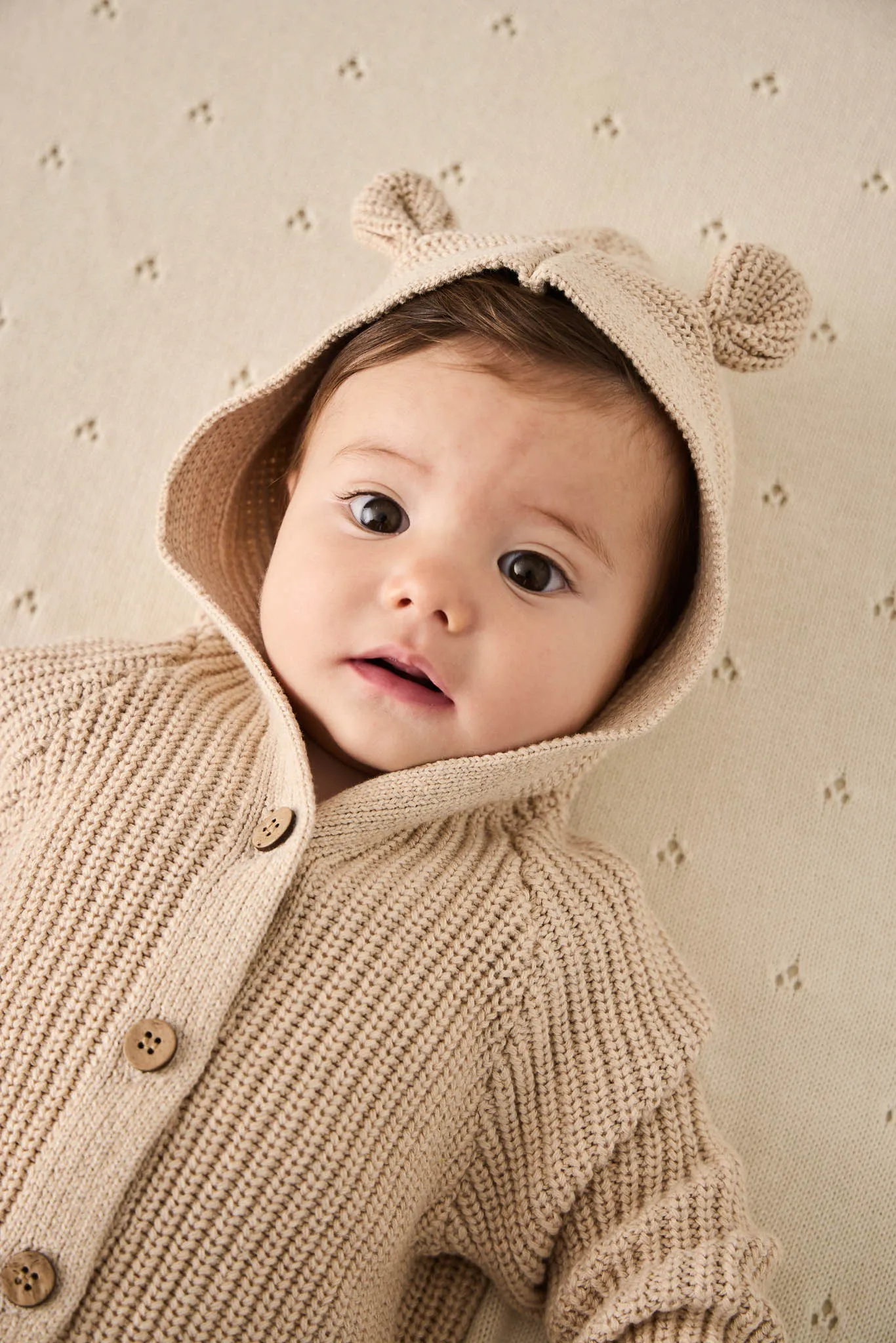 Bear Knit Onepiece - Oatmeal Marle Fleck