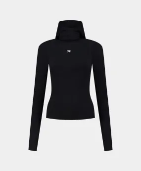 Black Unit Tight Hoodie