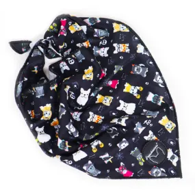 Frenchiestore Dog Cooling Bandana | Frenchie Attire in Black