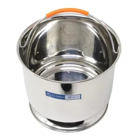 Kitchen Mart Premium Stainless Steel Starch Remover Container for Pressure Cooker (for 5 litres Cooker)