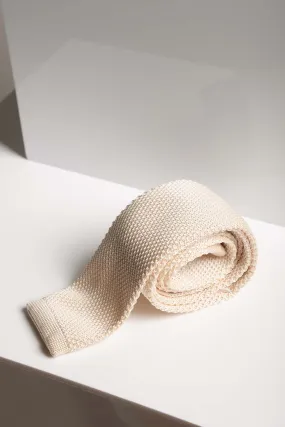 KT - Cream Knitted Tie