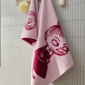 Little My GOTS Bath Towel 70x140 cm Pink - Moomin Arabia