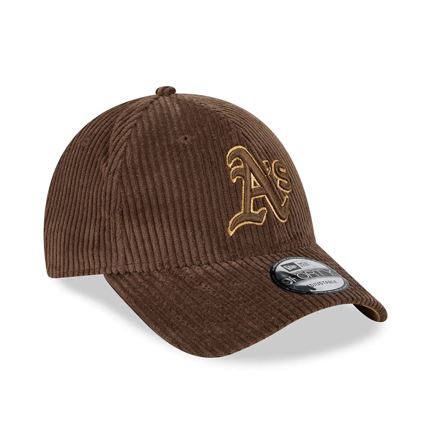 NEW ERA Oakland Athletics Wide Cord Brown 9FORTY Adjustable Cap