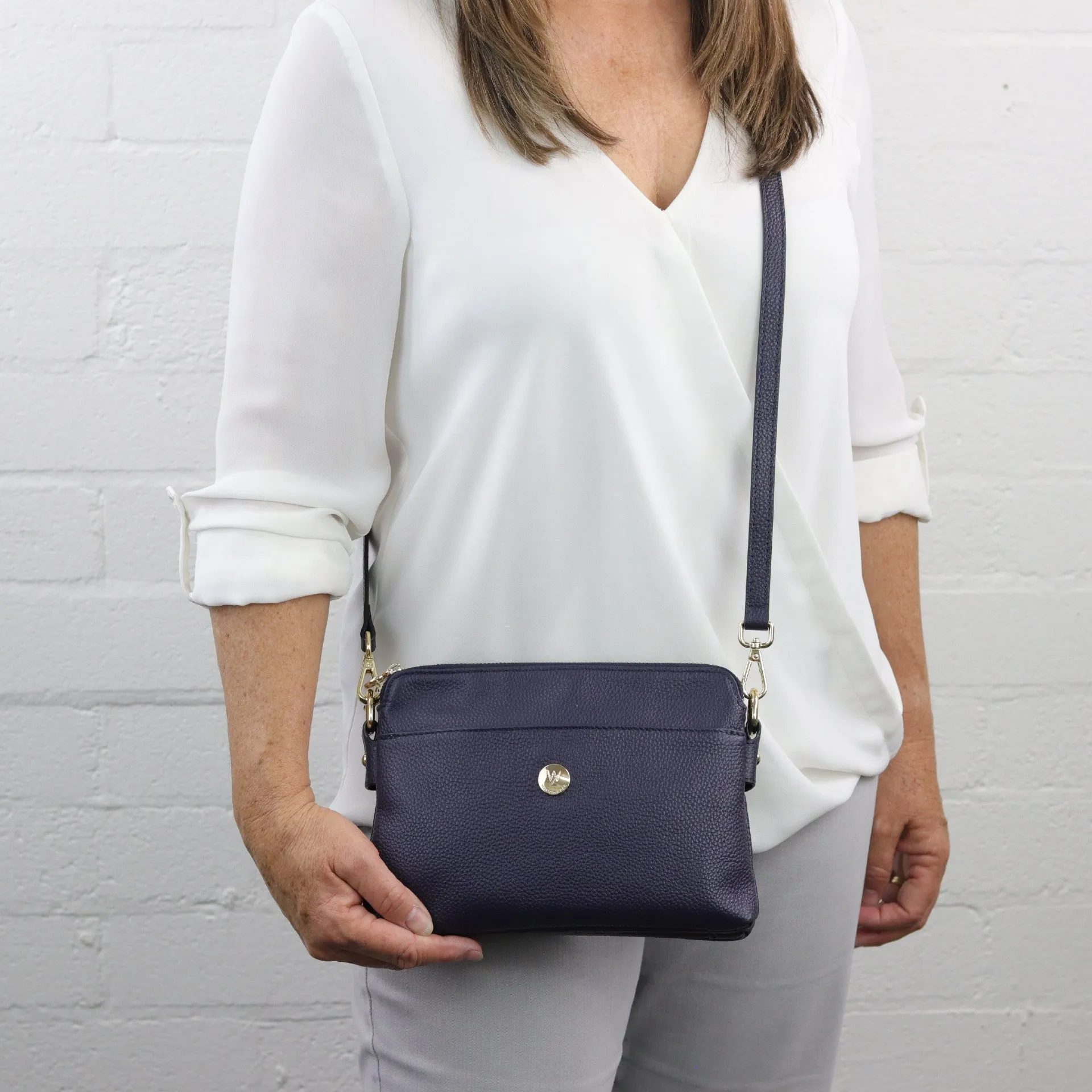 Trisha leather crossbody