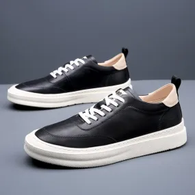 Xituodai  New Leather Men's Casual Shoes Fashion Brand male Footwear High Quality Leisure Office shoes classic white daily outdoor flats